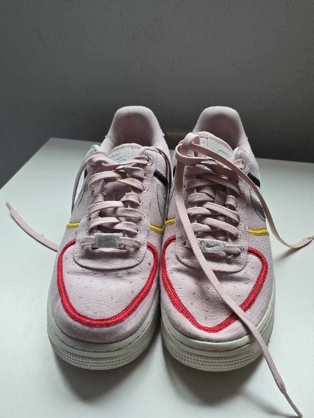 Nike Women's Light Pink Sneakers (Beige/Pale Pink)